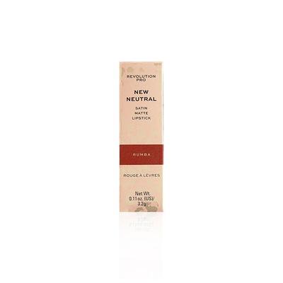 Revolution Pro New Neutrals Blushed Satin Matte Lipstick Rumba 3.2 gm - Lipsticks