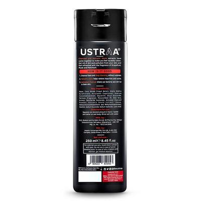 Ustraa Body Wash - Deep Detox Cleansing - Activated Charcoal (For Men) 200 ml - Shower Gels & Body Wash