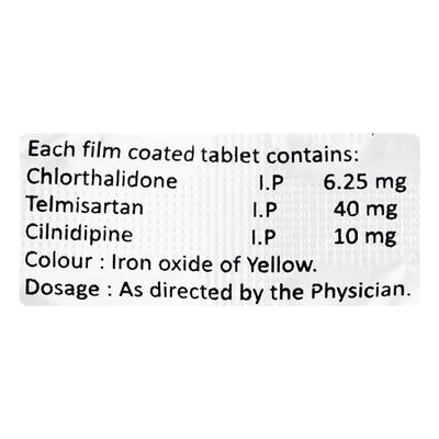 CILOZAR TRIO 6.25 Tablet 10's - Hypertension-Ana