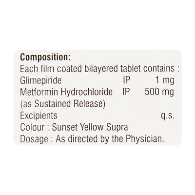 Glynamic M 1Mg Tablet 10's - Diabetes-Ant