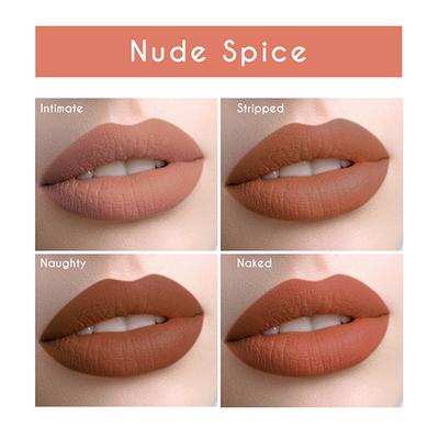 Matt Look Power Stay Matte Liquid Lipstick in 4 Sensational Colors with Transferproof & Nude Spice 10 ml - Liquid Lipsticks