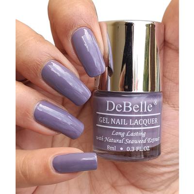 DeBelle Gel Nail Lacquer Viola Dew Dark Lilac Nail Polish 8 ml - Nail Polish