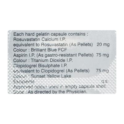 Rozucor Gold 20mg Capsule 10'S - High Cholesterol-Dys