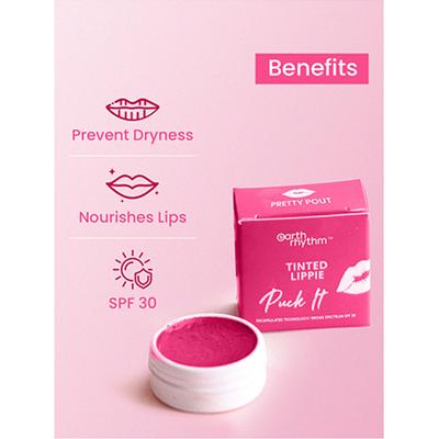 Earth Rhythm Tinted Lippie Spf 30 Pretty Pout 10 gm - Lip Stains & Tints