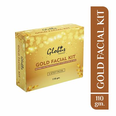 Globus Naturals Gold Facial Kit For Illuminating Skin 110 gm - Facial Kits