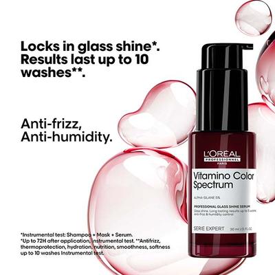 L'Oreal Professionnel Vitamino Color Spectrum Glass Shine Serum for All Colored Hair 30 ml - Hair Serums