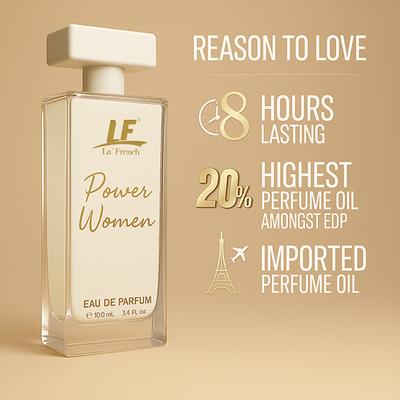 La French Power Women Perfume for Women 100 ml - Women Perfumes (Edt/Edp)