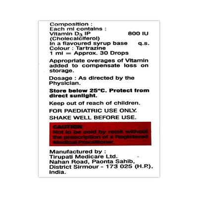 Vitanova D3 800 IU Drops 15ml - Supplements-Cal