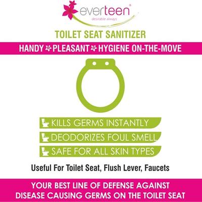 everteen Instant Toilet Seat Sanitizer Spray for Feminine Hygiene in Women 90 ml - Intimate Care
