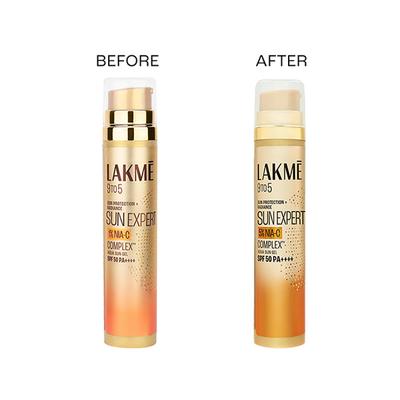 Lakme 5% Niacinamide and VIT C water-light Sunscreen gel SPF 50 Pa++++ for Oily Skin 2X Glow 56 gm - Face Sunscreen