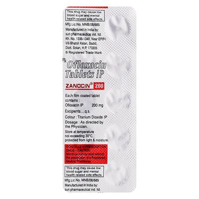 ZANOCIN 200mg Tablet 10's (se) - Bacterial Infections-Qui