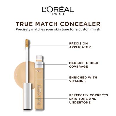 L'Oreal Paris True Match Super Blendable Concealer, 3Dw Golden Beige 6.8 Gm - Concealer