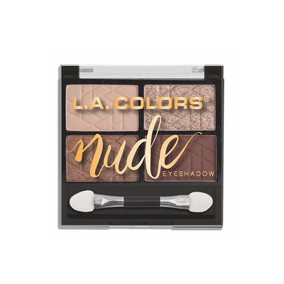L.A. Colors 4 Color Eyeshadow Palette - Bare It All ( Nude) 4.8 gm - Face Palettes