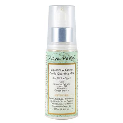 Aloe Veda Gentle Cleansing Milk - Liquorice & Ginger 100 ml - Face Wash & Cleansers