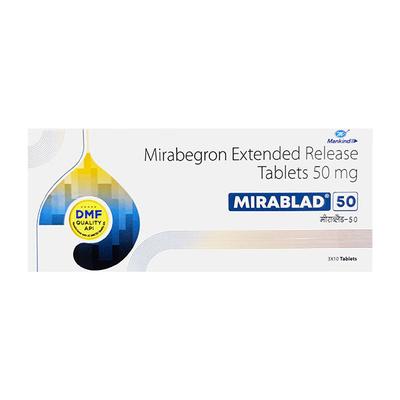MIRABLAD 50 Tablet 10's - Bladder And Prostate Disorders-Dru