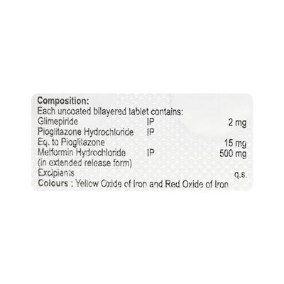 GLYCIMET PG 2mg Tablet 10's - Diabetes-Ant