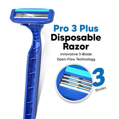 Letsshave Pro 3 Disposable Kit Razors 2S + Shave Gel 30Ml + After Shave Balm 30Ml + Travel Pouch 1's - Razors & Cartridges