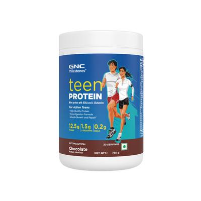 GNC Milestones Teen Protein powder - Chocolate 750 gm - Protein Drink