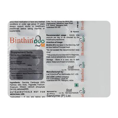 BINTHIN DUO M&E Capsule 2x15's - Supplements-Sup