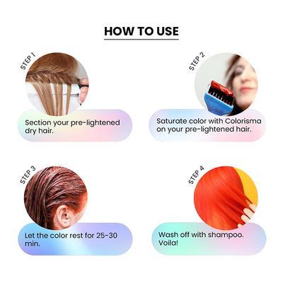 Anveya Madrid Red Semi Permanent Hair Color 100 ml - Crème