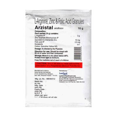 ARZISTAL Sugar Free Orange Flavour Sachet 10gm - Supplements-Vam