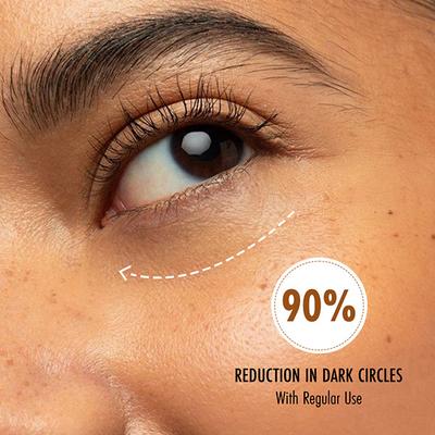 Mcaffeine Brightening and Colour Corrector Tinted Under Eye Cream - Orange, Conceals Dark Circles 15 ml - Under Eye Creams & Serums