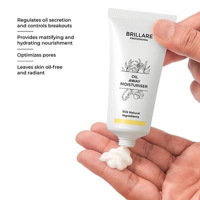 Brillare Oil Away Moisturiser For Oily, Acne Prone Skin 50 ml - Face Moisturizers