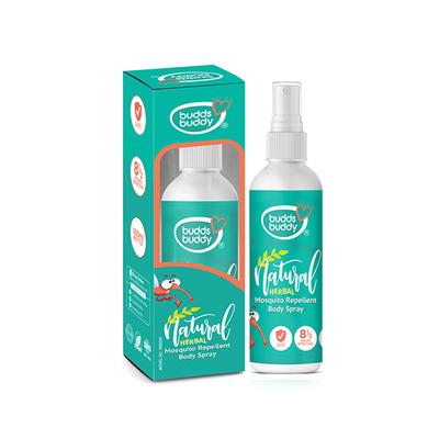 Buddsbuddy Natural Herbal Mosquito Repellent Body Spray 100 ml - Mosquito Repellent