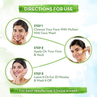 Mamaearth Multani Mitti Face Pack with Multani Mitti and Bulgarian Rose for Oil Control and Acne - Suits All Skin Types, 100gm - Face Packs