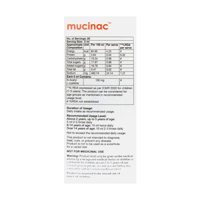 MUCINAC CHERRY FLAVOUR Oral Solution 100ml - Supplements-Sup