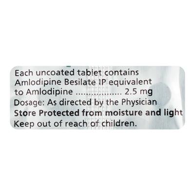 Amlip 2.5mg Tablet 10'S - Hypertension-Cal