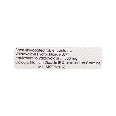 Valcivir 500mg Tablet 3'S - Viral infections-Ant