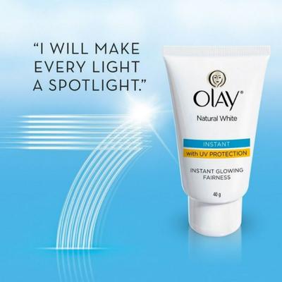 Olay Natural Aura Instant Radiance Glowing Cream with UV Protection 40gm - Face Moisturizers