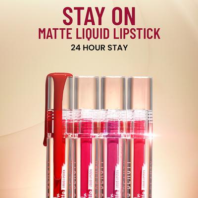 Swiss Beauty Stay On Matte Liquid Lipstick-Love Pink 2 gm - Liquid Lipsticks