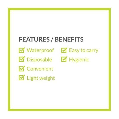 Peebuddy Waterproof Toilet Seat Cover 5's - Intimate Care
