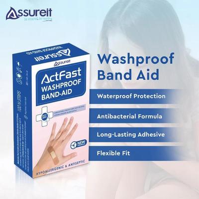 Assureit ActFast Washproof Band-Aid 100's - Bandages & Dressings