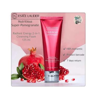 Estee Lauder Nutritious Super Pomegranate Radiant 2-In-1 Cleansing Foam 125 ml - Face Wash & Cleansers