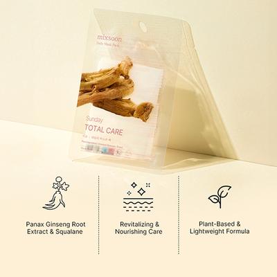 Mixsoon Daily Mask Pack Sunday Soothing & Repairing Face Mask for Healthy, Calm Skin 20 ml - Face Mask