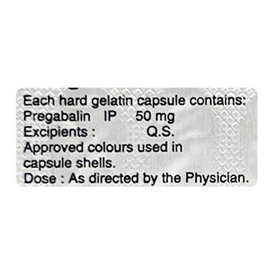 Pregabid 50mg Capsule 10'S - Neuropathic Pain-Dru