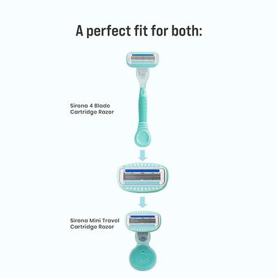 Sirona 5 Blade Cartridge Hair Removal Razor Refills for Women - Pack of 2 1's - Razors & Cartridges