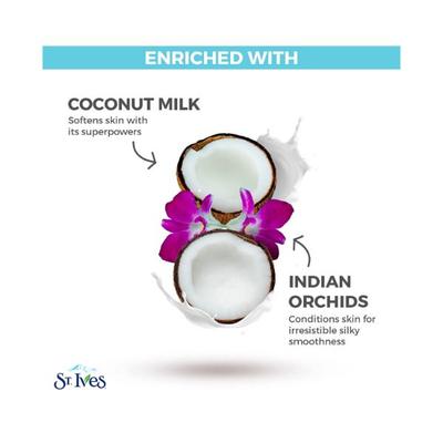 St. Ives Softening Coconut & Orchid Body Lotion 100% Natural Moisturizers 621 ml - Lotions & Creams