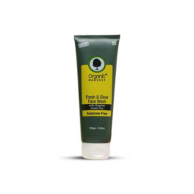 Organic Harvest Fresh & Glow Face Wash - Organic Green Tea 100 gm - Face Wash & Cleansers