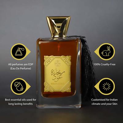RIHANAH Oud Eau De Parfum for Men 100 ml - Men Perfumes (Edt/Edp)