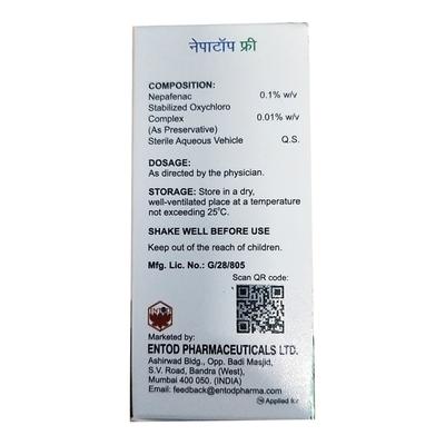 NEPATOP FREE Eye Drops 5ml - Dry Eye-ODA