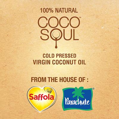 Coco Soul Cold Pressed Natural Virgin Coconut Oil, from the makers of Parachute 500ml - Hair Oils