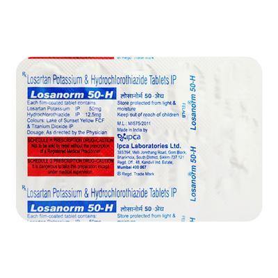 Losanorm H 50mg Tablet 10'S - Hypertension-Ang