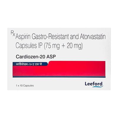 CARDIOZEN 20 ASP Capsule 10's - Blood Clot-Ant