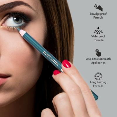 Matt Look Colorite Eye Pencil Enriched with Vitamin E, Boundless White-02 0.9 gm - Kajal & Kohls