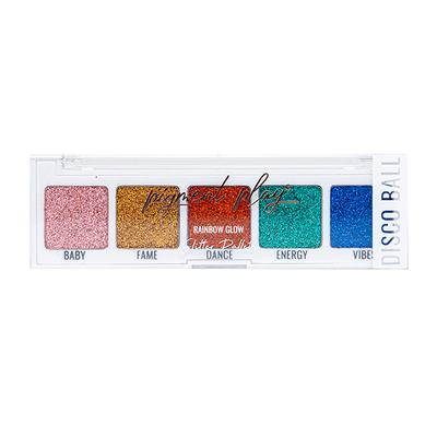 Pigment Play Max Effects Mini Rainbow Glow Glitter Palette - Disco Ball 4.5gm - Eye Shadow Palettes