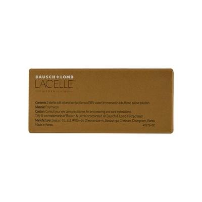 Bausch & Lomb LACELLE Premium Colored Monthly Contact Lens - 2 Lens/Box - Green (PWR 0.00) - Eyecare Lenses